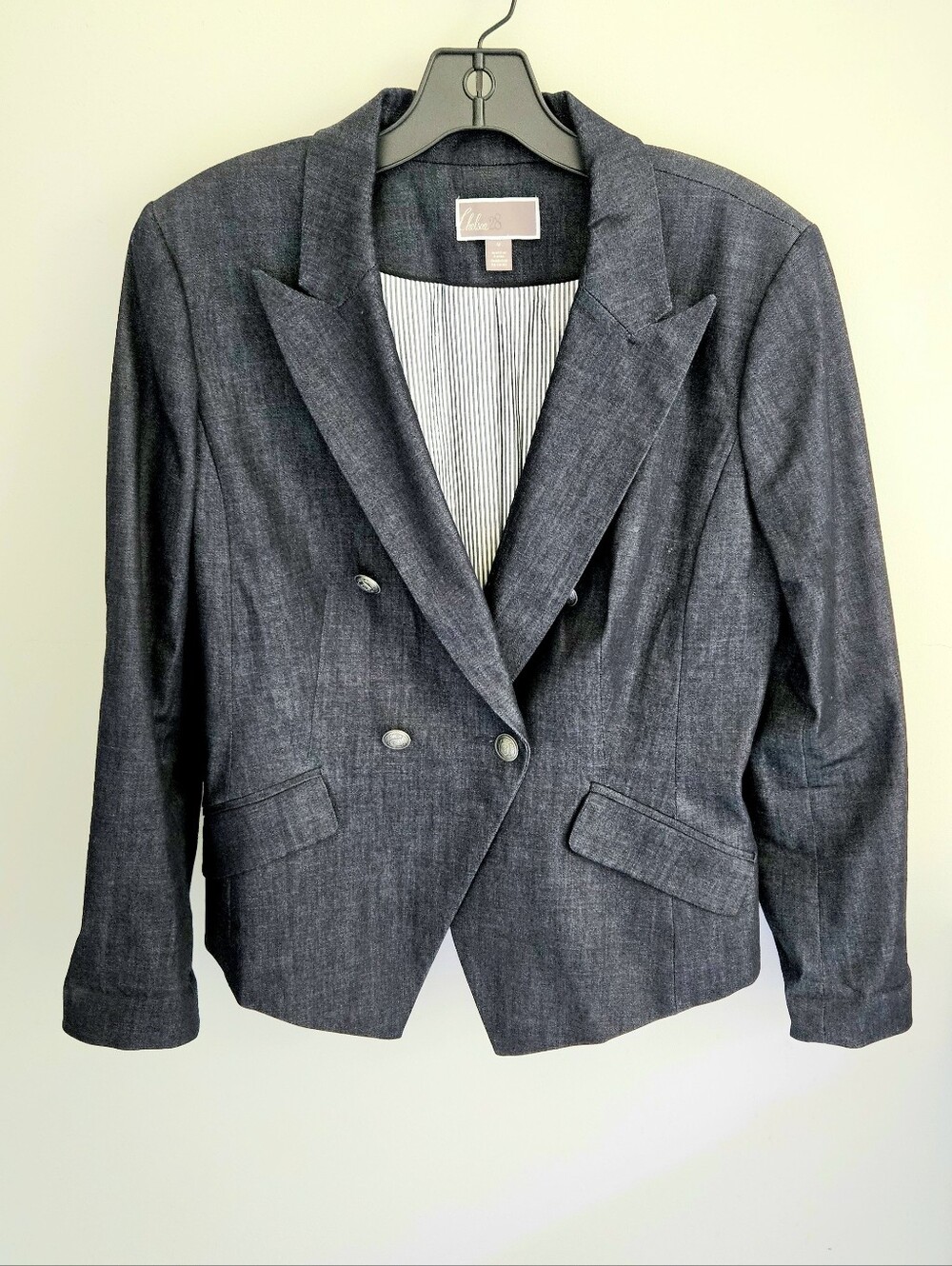 Chelsea 28 Denim Double Breasted Blazer Jacket